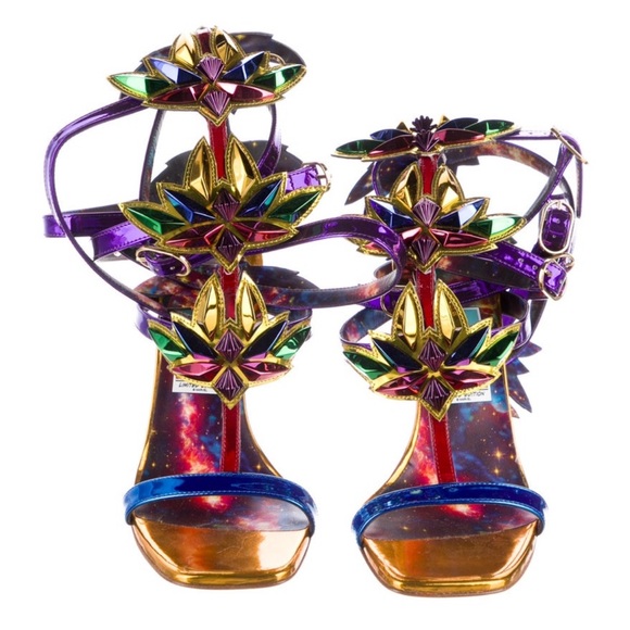 Christian Louboutin Multi Color Gladiator Heels - Picture 5 of 7